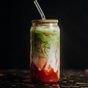 Iced Strawberry Matcha Latte